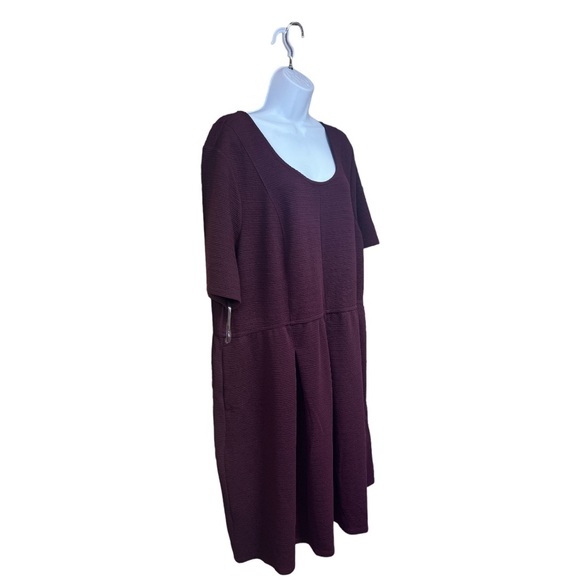 Sz 26/28 Lane Bryant Plum Dress NWT - Picture 4 of 7